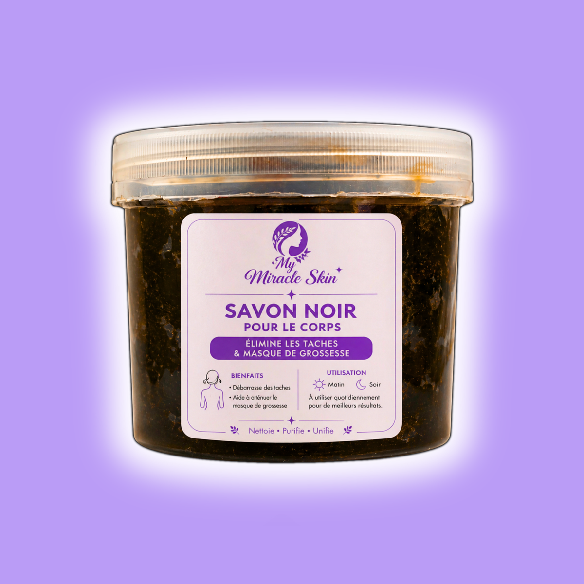 Savon noir Purifiant 🖤🧼 corps et visage